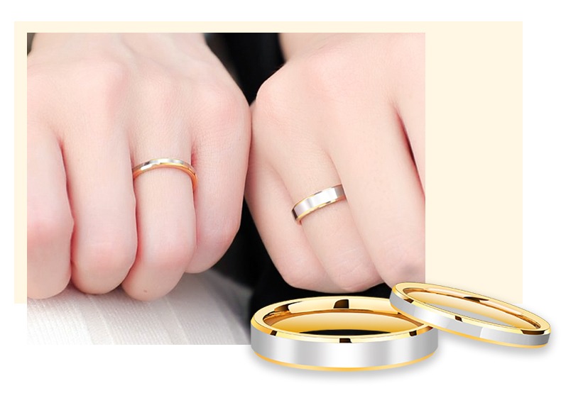 Couple Rings Men's Rings Women's Tungsten Niche High-end Plain Ring Trendy Tail Ring Original Closed Black Alloy Simple Romantic Witness Lovers