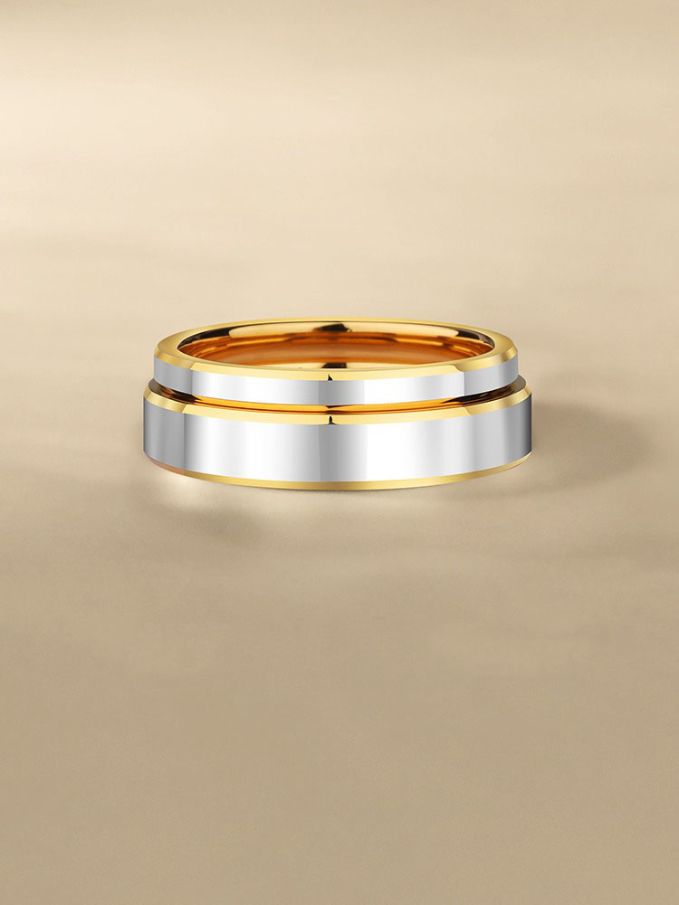 Couple Rings Men's Rings Women's Tungsten Niche High-end Plain Ring Trendy Tail Ring Original Closed Black Alloy Simple Romantic Witness Lovers