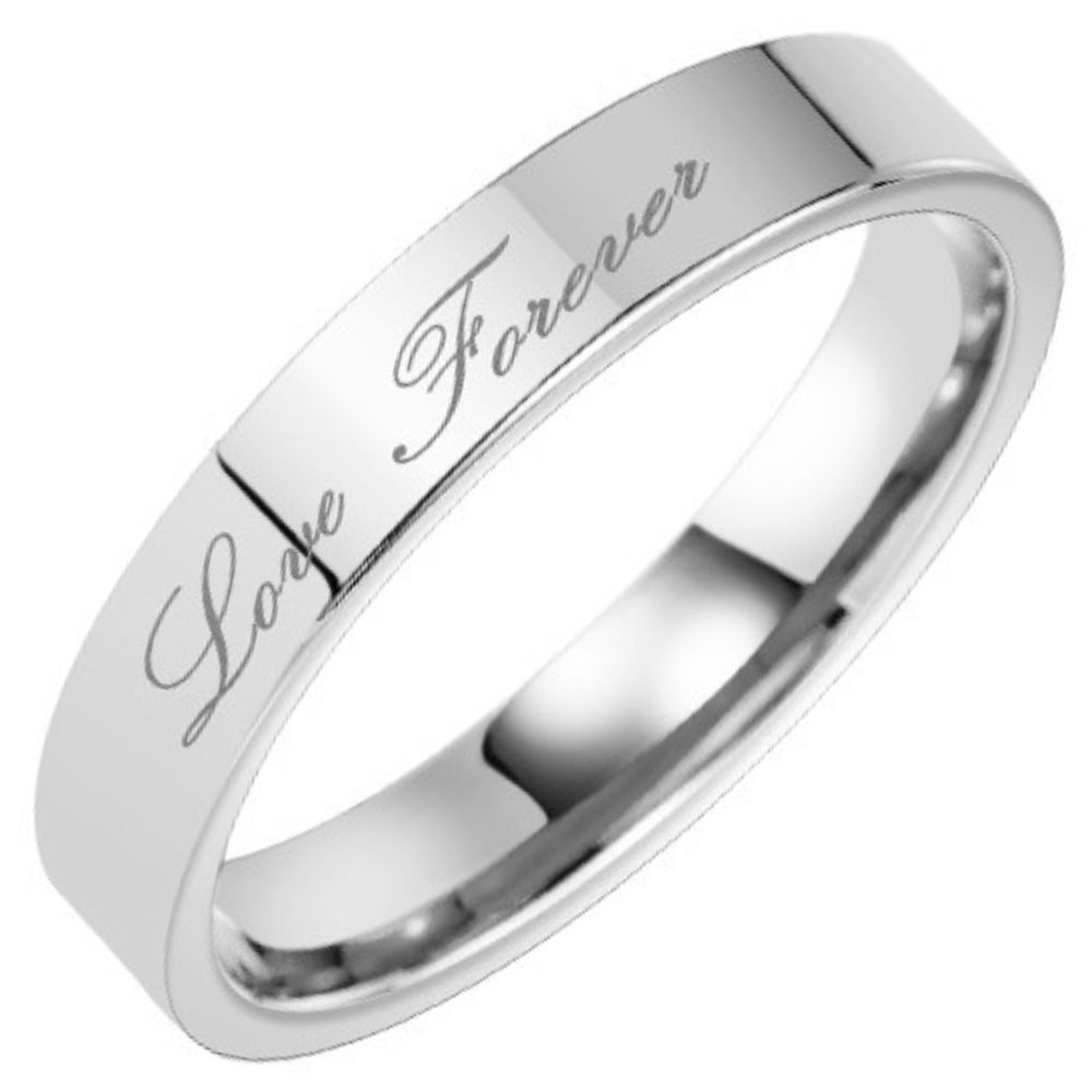 Couple Rings for Men and Women, Simple Tungsten Rings, High-End and Versatile, Trendy Brand, Closed Tungsten Couple Rings - Engraved With 