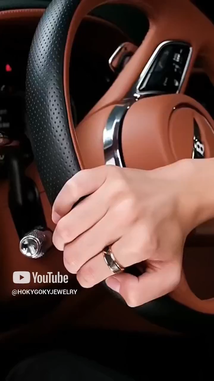 Men's 857 Tungsten Ring High-end Trendy Men's Individual Index Finger Single Men's Black Ring Women's Light Luxury Pinky Ring Fashionable Durable Tough Symbol