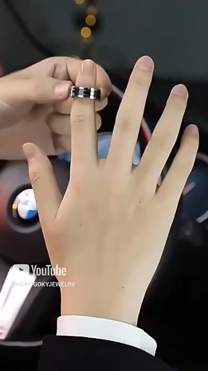 8mm Men's Tungsten Ring Trendy High-End Ring Black Couple Ring Niche Unique Jazz Black Men's Ring Tungsten Ceramic Material Wear-Resistant and Scratch-Resistant Support DIY Engraving