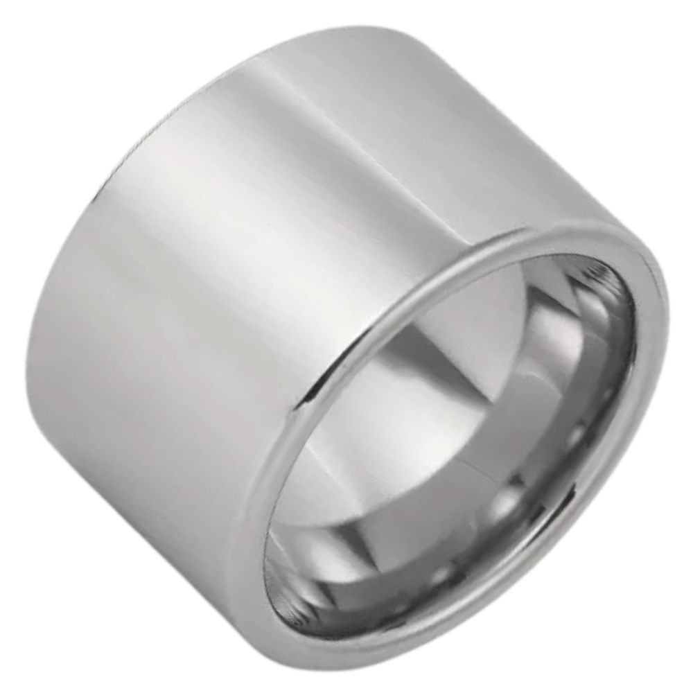 Men's 857 Tungsten Alloy Gold Plated Wide Version Ring Ring Wide Surface Large Glossy Plate Tungsten Steel Glossy Plate Ring Index Finger Personality Wear-resistant and Non-fading