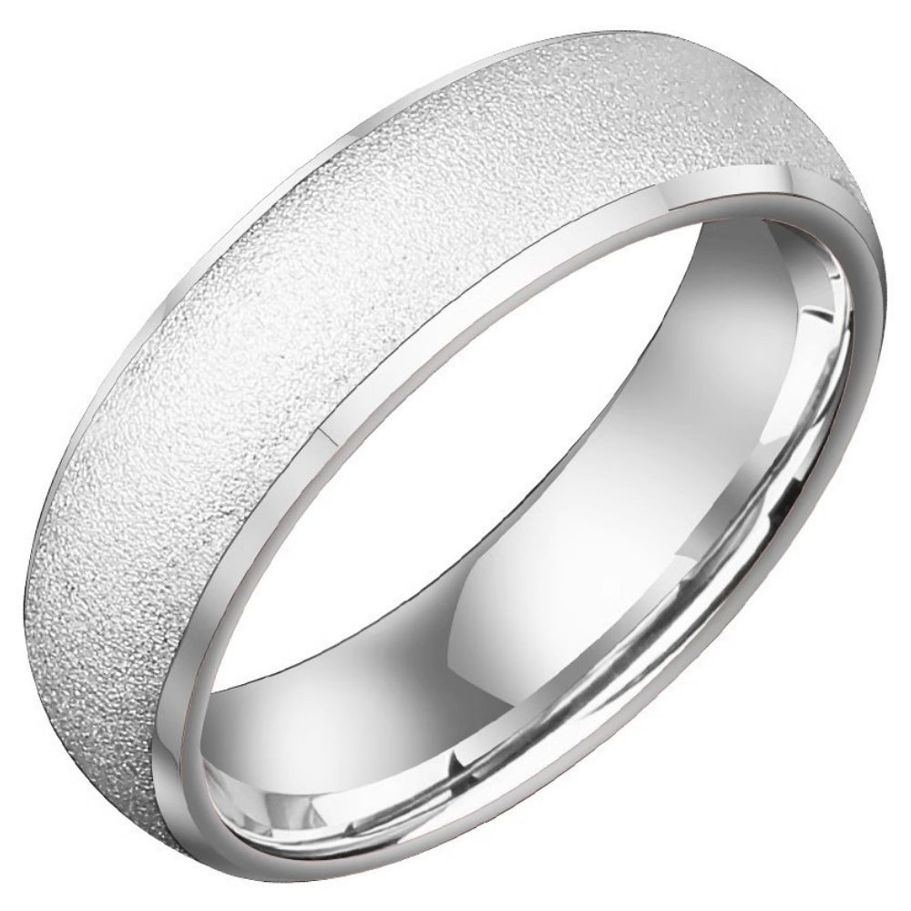 6mm Men's Plain Ring Tungsten Gold Ancient Gold High-Grade Silver Frosted Tungsten Steel Ring Pinky Ring 857 Tungsten Gold Frosted Plain Ring Men's Personalized Custom Wear-Resistant Skin-Friendly Fashion Ring