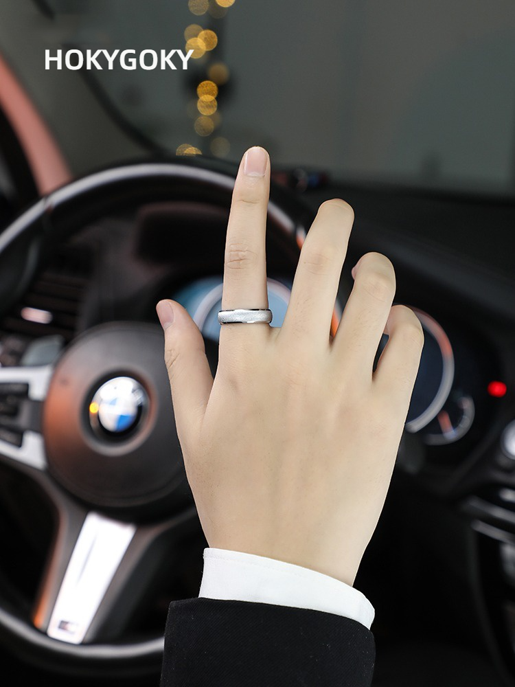 6mm Men's Plain Ring Tungsten Gold Ancient Gold High-Grade Silver Frosted Tungsten Steel Ring Pinky Ring 857 Tungsten Gold Frosted Plain Ring Men's Personalized Custom Wear-Resistant Skin-Friendly Fashion Ring