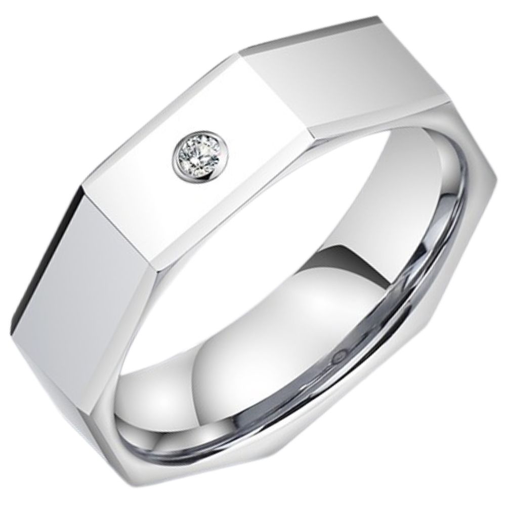 Couple Rings for Men 857 Tungsten Gold Moissanite Embellished Couple Rings for Women Niche Geometric Design Diamond Rings Fashion Wedding Rings Black Gold Rings Eternal Love