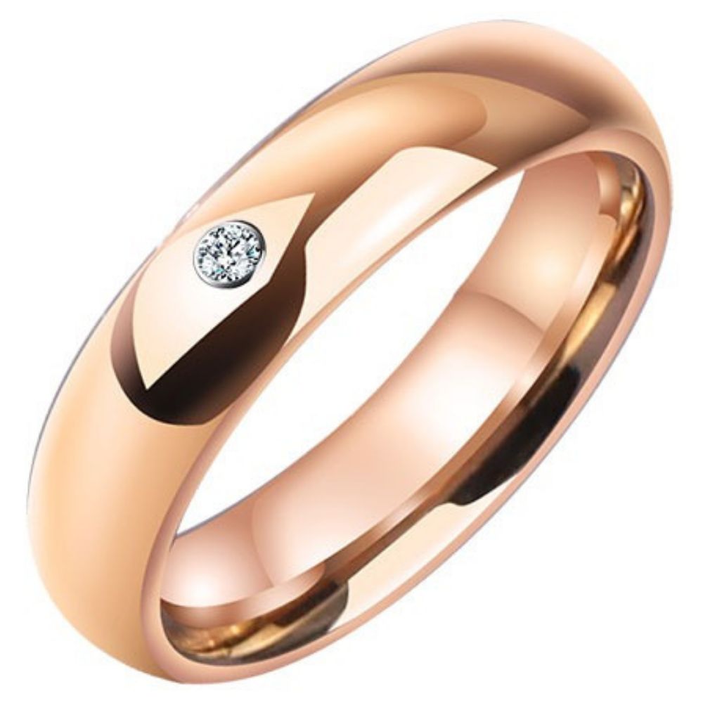 Men's 857 Tungsten Gold Moissanite Ring Trend Tungsten Gold Diamond Ring Women's Wedding Ring Couple Ring Silver Simple Rose Gold Single Simple Luxury