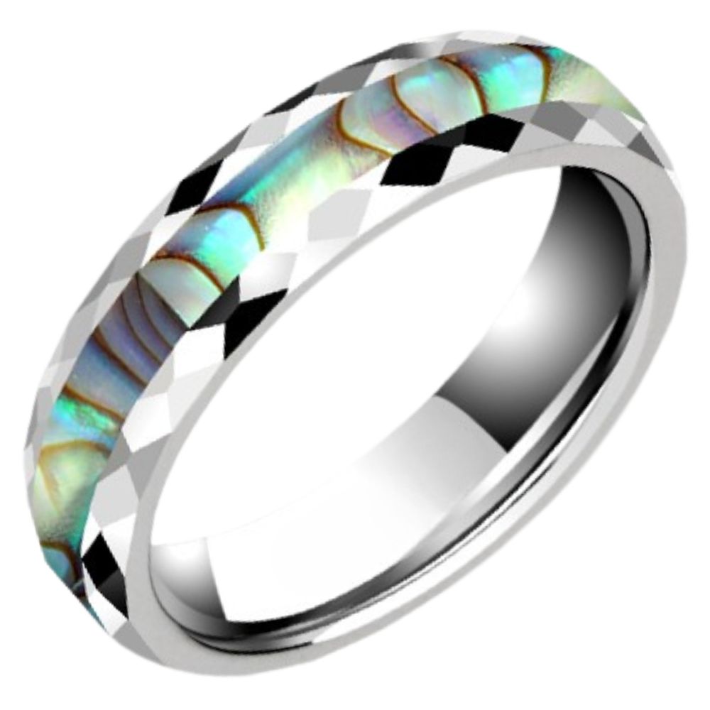 Men and Women Couple Rings Trendy Niche Tungsten Gold Shell Designer Index Finger Plain Ring Pinky Ring Confession Series Shell Couple Ring Natural Color Shell Tungsten Gold Ring Wear-Resistant and Comfortable Free Engraving