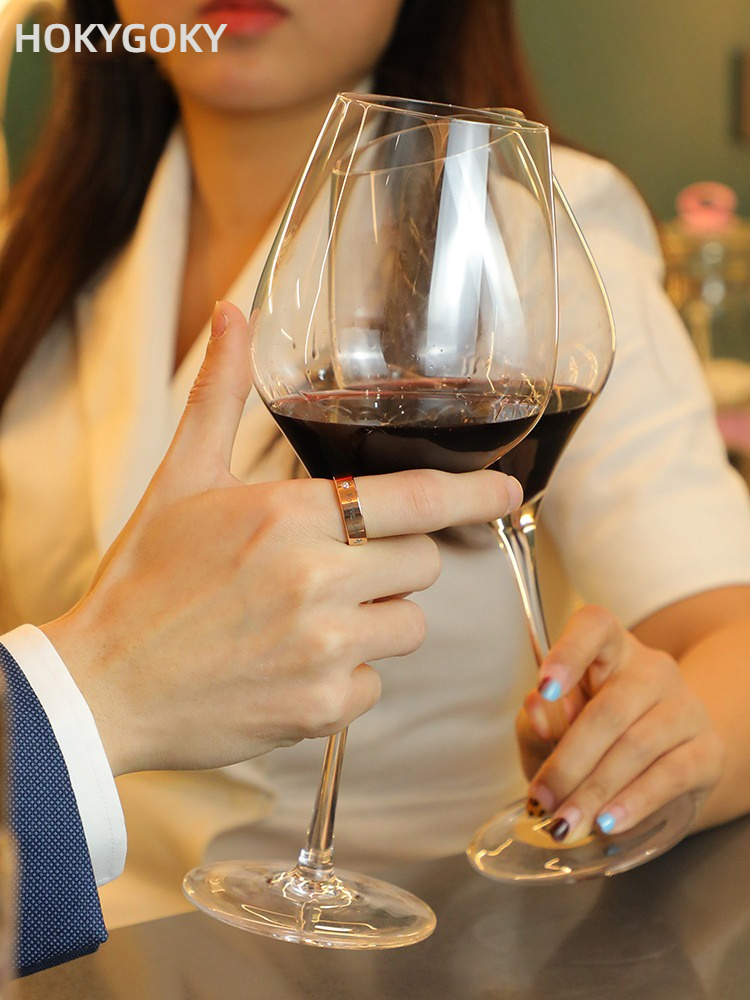 Men's Ring Rose Gold Single Tungsten Gold Moissanite Light Luxury Ring Couple Ring Forever Series Ring Tungsten Gold Inlaid Moissanite Engraving 