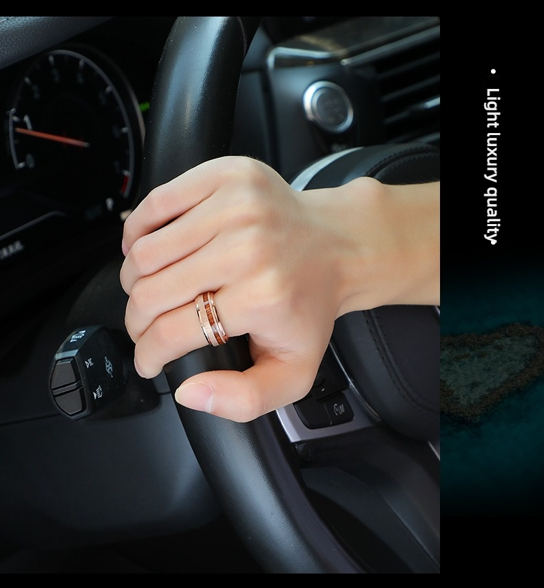 8mm Men's 857 Tungsten Acacia Wood Ring Domineering Single Ring Original Design Retro Fashion Trend Ring Personality Index Finger Ring Simple Fashion Retro Elegant Comfortable To Wear