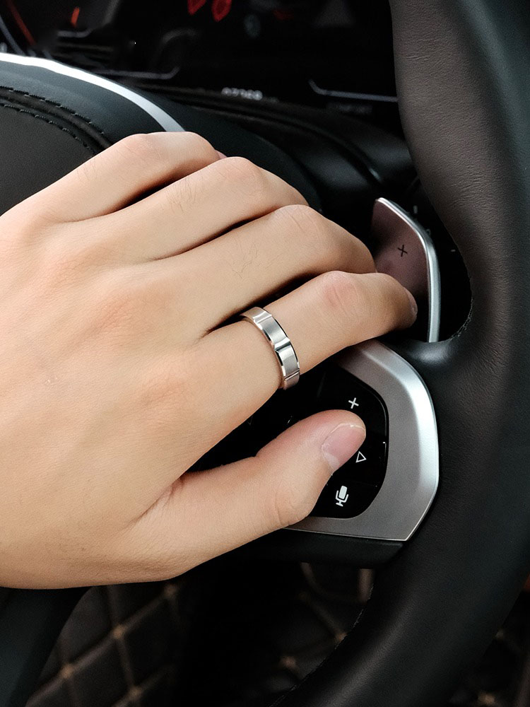 5mm Tungsten Ring for Men Silver Couple Ring Simple and Versatile Tungsten Steel Ring for Women Simple Design Wear-resistant Scratch-resistant and Durable