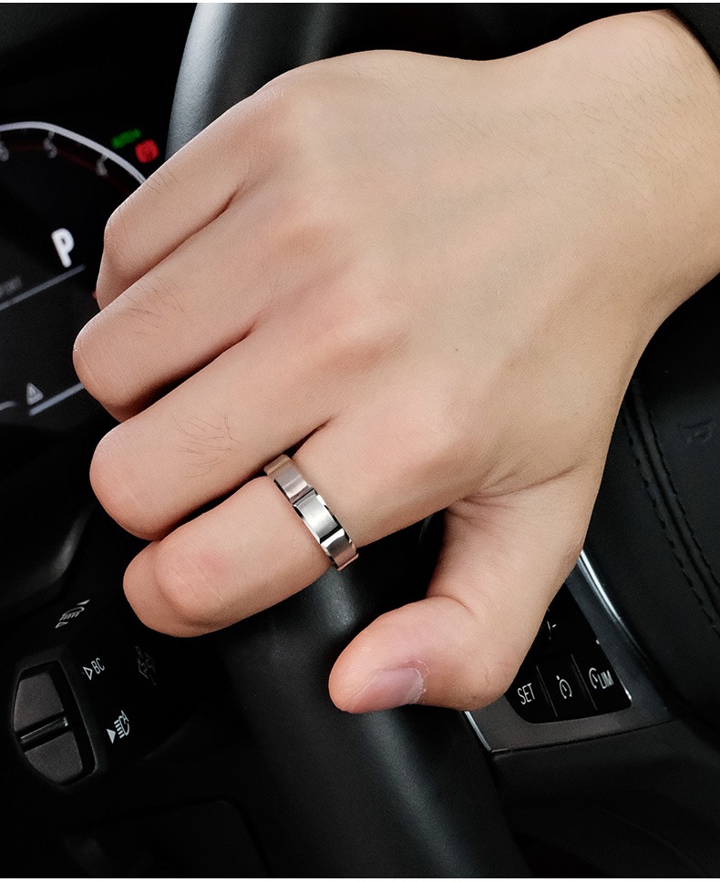 5mm Tungsten Ring for Men Silver Couple Ring Simple and Versatile Tungsten Steel Ring for Women Simple Design Wear-resistant Scratch-resistant and Durable