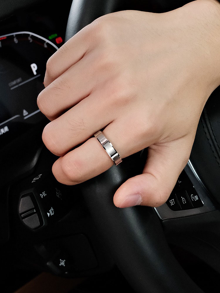 5mm Tungsten Ring for Men Silver Couple Ring Simple and Versatile Tungsten Steel Ring for Women Simple Design Wear-resistant Scratch-resistant and Durable