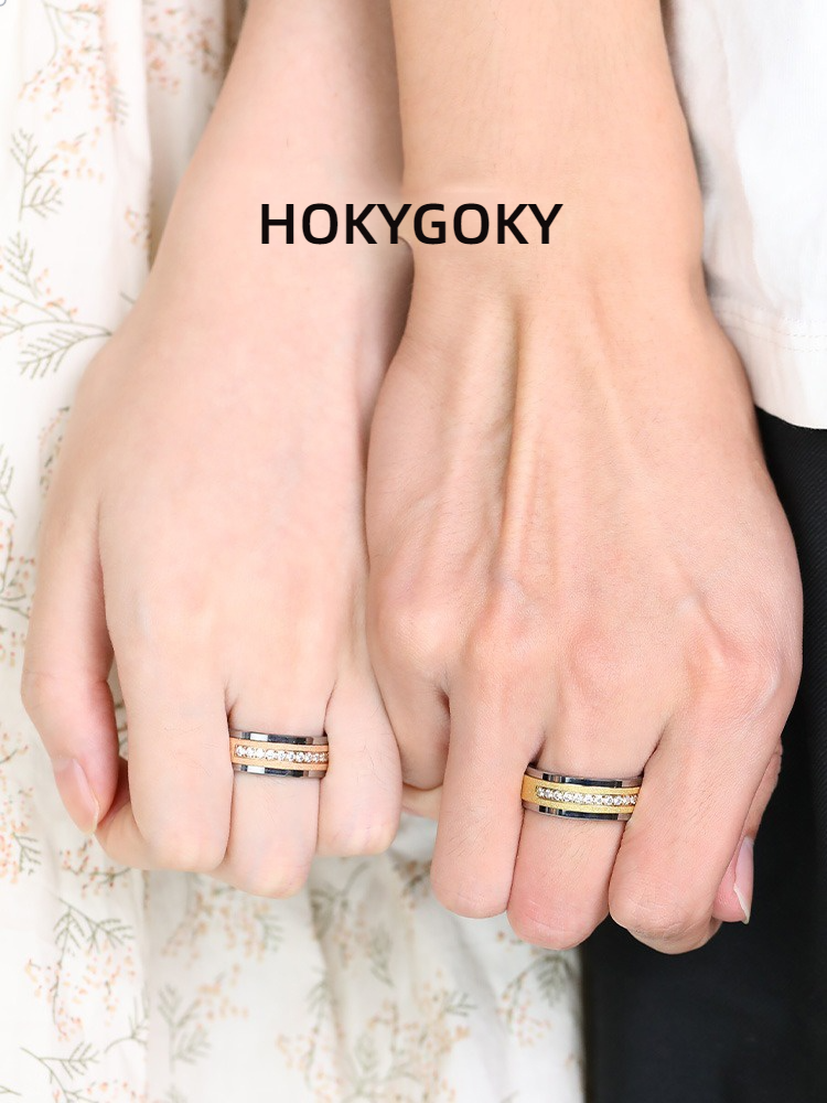 6mm Couple Rings for Men and Women, Frosted Diamond Tungsten Gold Frosted High-End Personality and Fashion Tungsten Gold Frosted Diamond Ring 857 Tungsten Alloy Wear-Resistant and Scratch-Resistant Handmade Inner Arc Comfortable to Wear