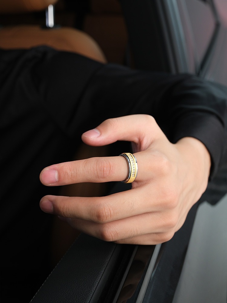 6mm Couple Rings for Men and Women, Frosted Diamond Tungsten Gold Frosted High-End Personality and Fashion Tungsten Gold Frosted Diamond Ring 857 Tungsten Alloy Wear-Resistant and Scratch-Resistant Handmade Inner Arc Comfortable to Wear