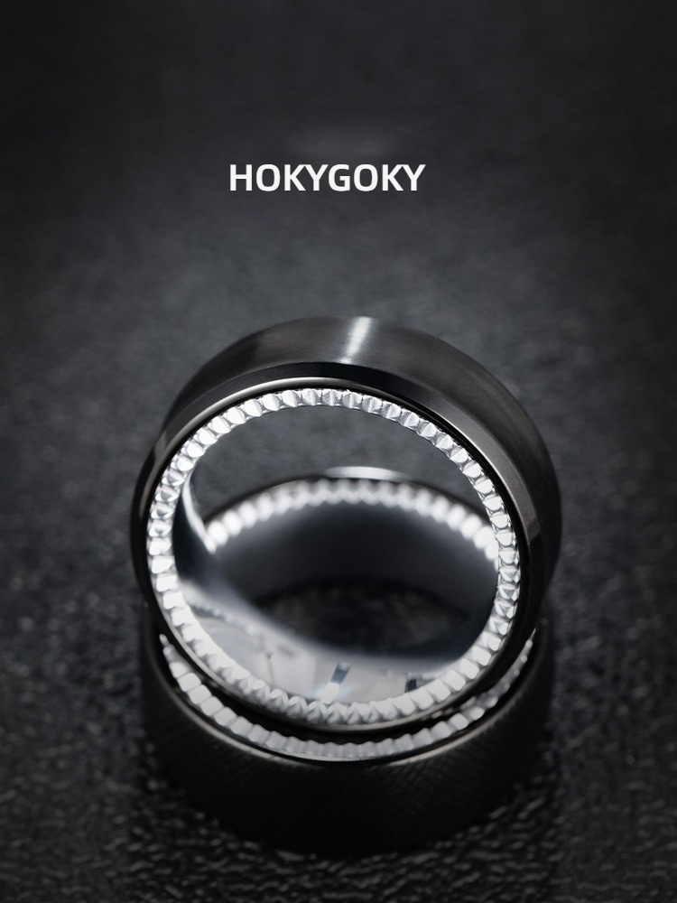 8mm Unisex Black Ring, Simple and High-End Plain Ring, Personalized Tungsten Ring, Dark Night Series Tungsten Men's Ring, Black Wear-Resistant and Scratch-Resistant, Electroplating Process, Highlighting the Masculine Perseverance