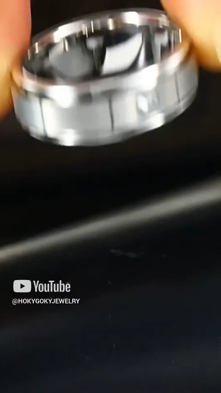 8mm Men's 857 Tungsten Ring High-Grade Silver Deep Inlay Craftsmanship Shining Zircon Diamond Ring Simple And Fashionable Versatile Personality Ring Wear-Resistant And Non-Fading