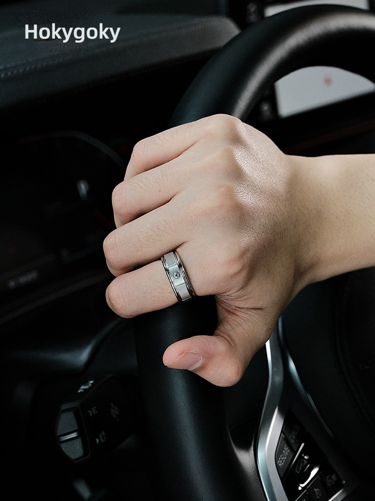 8mm Men's 857 Tungsten Ring High-Grade Silver Deep Inlay Craftsmanship Shining Zircon Diamond Ring Simple And Fashionable Versatile Personality Ring Wear-Resistant And Non-Fading