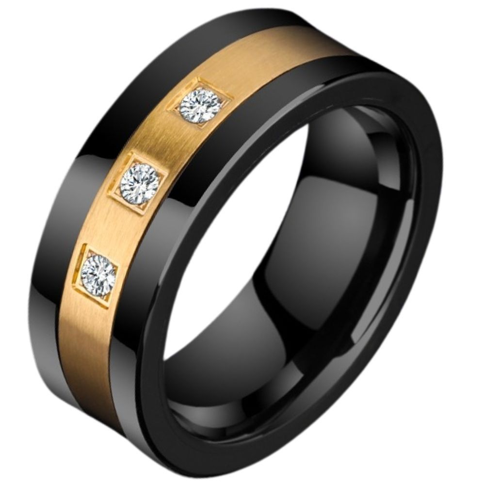 8mm Men's Precept Finger Tide Plate Changing Food Finger Single Body Square Edition Personal Nail Artificial Stone Precept