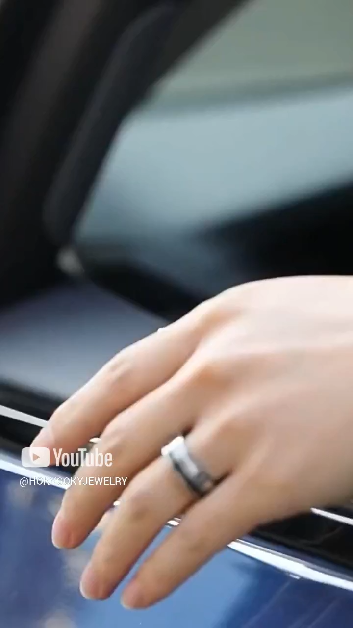 7mm Men's Tungsten Ring Trend Retro European and American Ring Ring Finger Black CNC Claw Inlaid Zirconia Carbon Fiber Index Finger Single Ring Fashionable and Durable