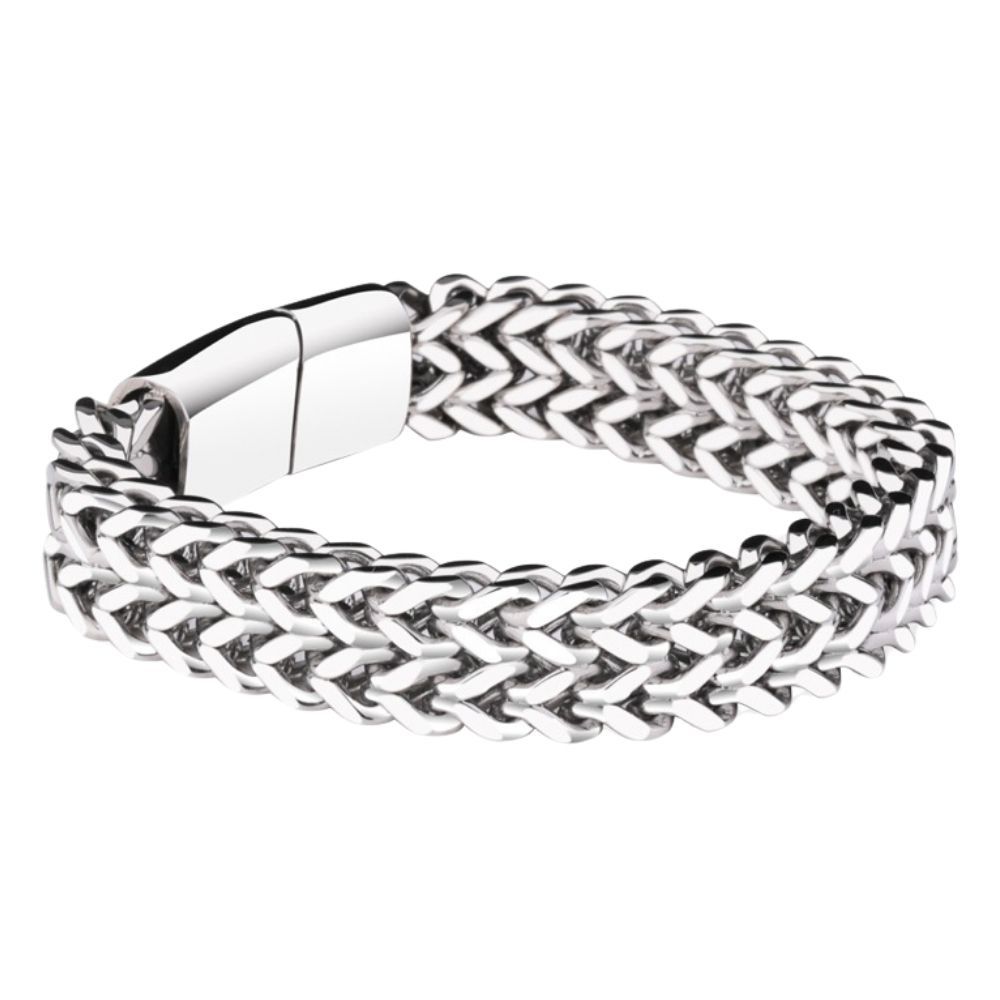 Men's bracelet titanium steel high-grade simple and generous personality fashion trendy single hand jewelry birthday gift for boyfriend fashionable and durable leisure sports street