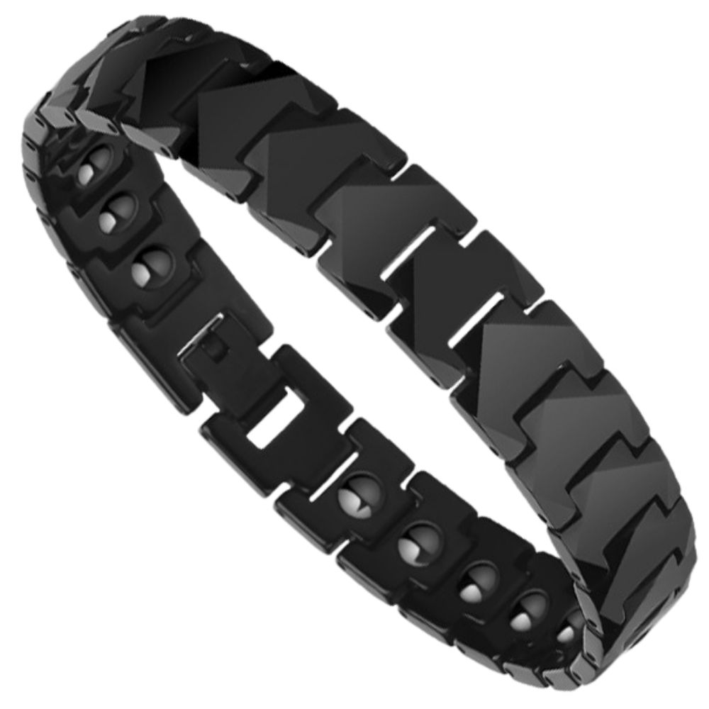 20cm Men's Tungsten Steel Bracelet High-End Simple Jewelry Inlaid with Magnets Fashion Men 857 Tungsten Gold Magnet Bracelet Classic Simple Wear-Resistant Scratch-Resistant Maintenance-Free Free Engraving Business Daily All-Match Accessories