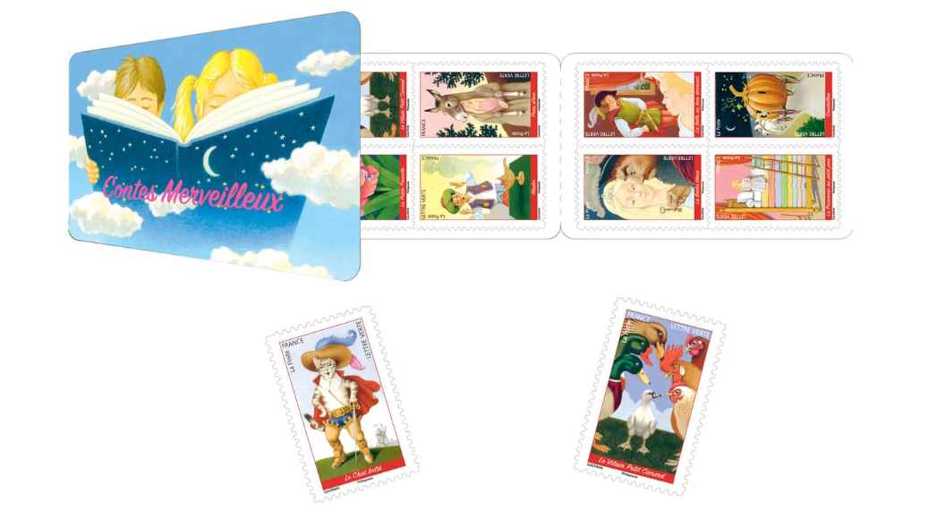 Carnet de 60 timbres - Contes merveilleux - Lettre verte