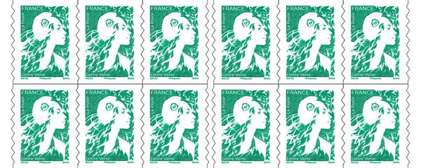 Carnet 300 timbres Marianne de l'avenir - Lettre verte