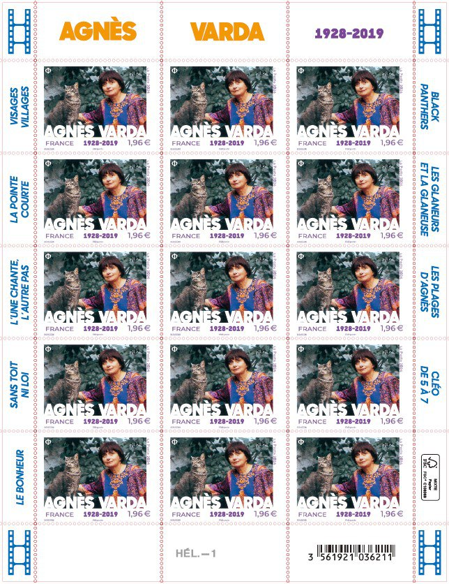 Carnet de 60 timbres - Agnès Varda (1928–2019) - Lettre internationale