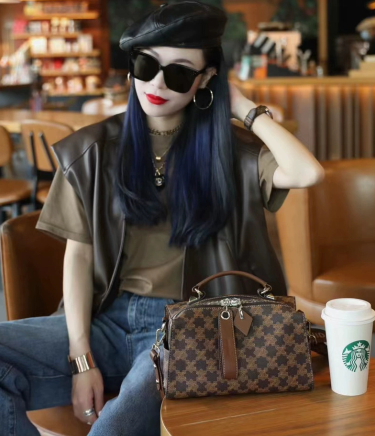 1111-2025 Spring/Summer Pillow Bag – Kekexili-Inspired Mosaic Shoulder & Crossbody Bag for Women