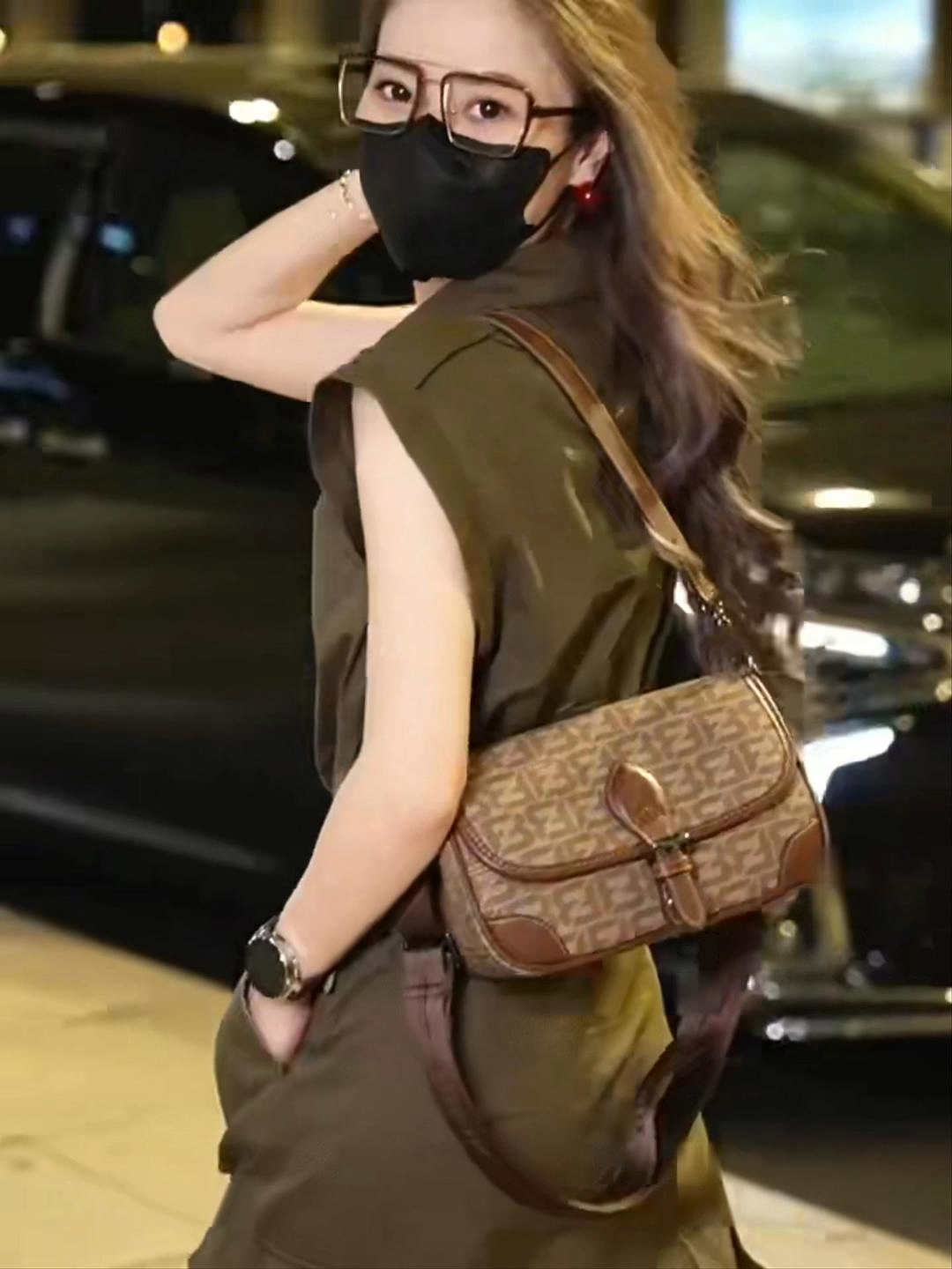 1114-2025 New Small PVC Shoulder & Crossbody Bag – Elegant Mini Square Bag for Women