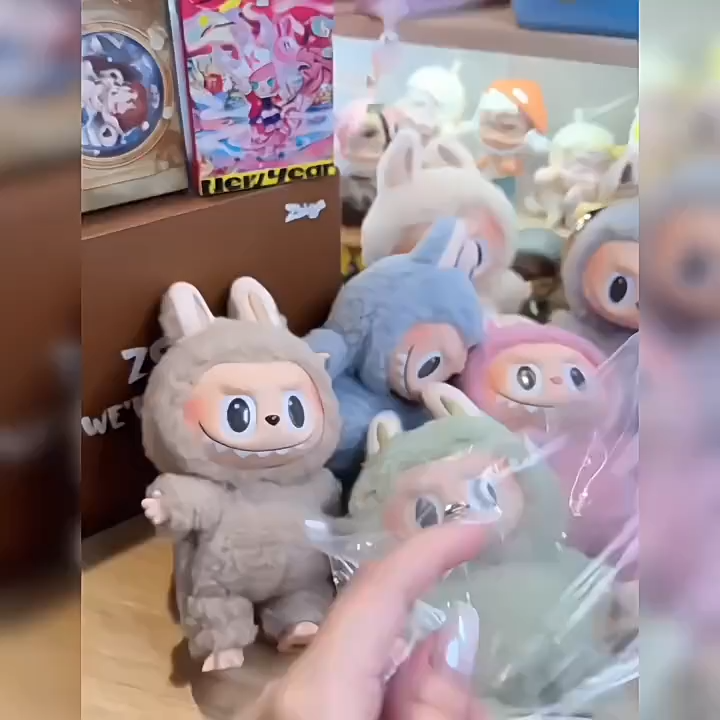 Authentic Labubu Plush Doll – Original Licensed Collectible Toy with Outfit | Cute Keychain Gift for Girls & Fans