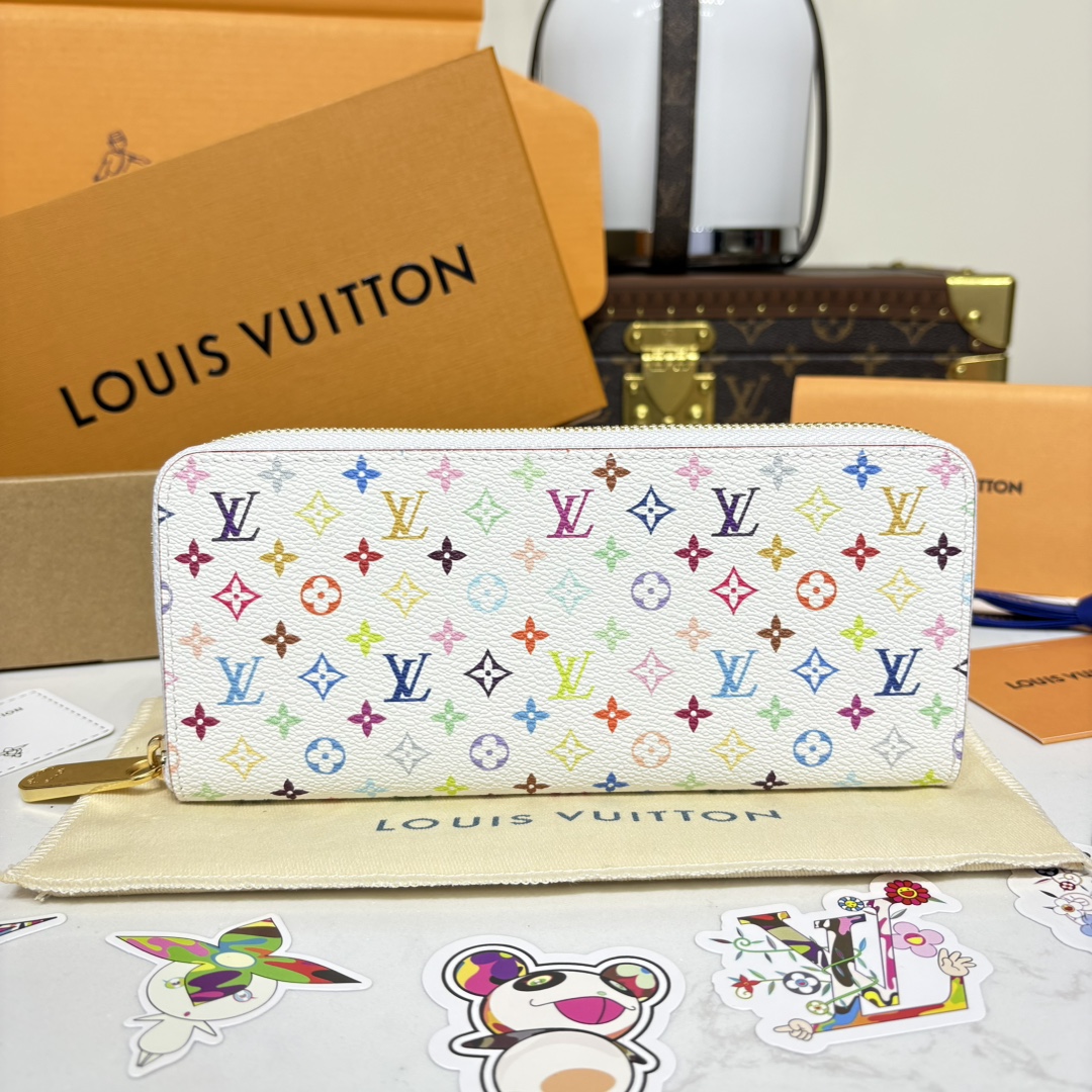 1177-X TM Zippy Zip Wallet – White Multicolor