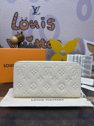 1210-Zippy Wallet – White Long Zipped Wallet