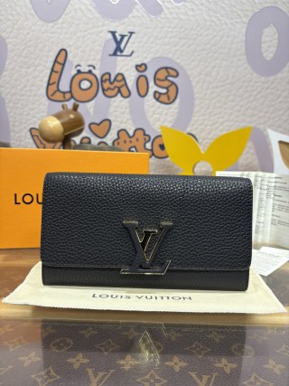 1213-Capucines Long Wallet – Black