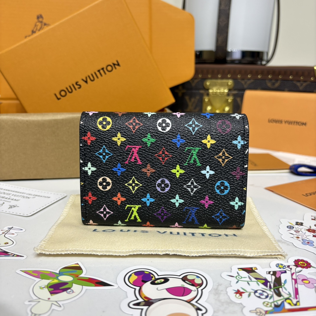 1182-X TM Rosalie Coin Purse – Black Multicolor