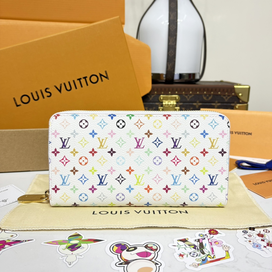 1178-X TM Zippy Zip Wallet – White Multicolor