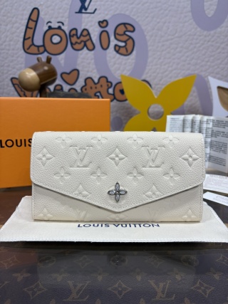1209-Sarah Wallet – White Envelope Long Wallet