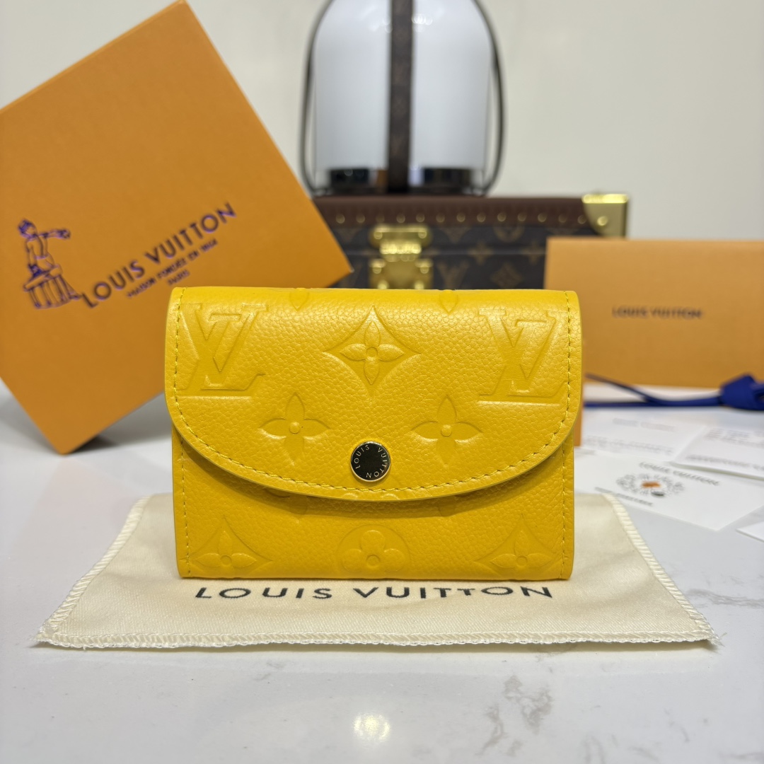1167-Rosalie Embossed Coin Purse-Yellow