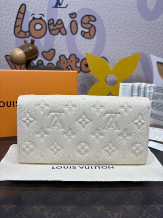 1209-Sarah Wallet – White Envelope Long Wallet