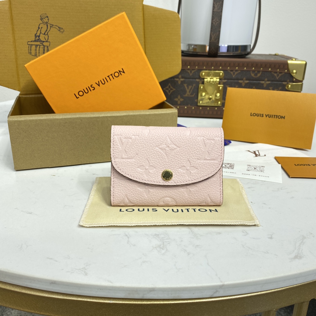 1168-Rosalie Embossed Coin Purse-Pink