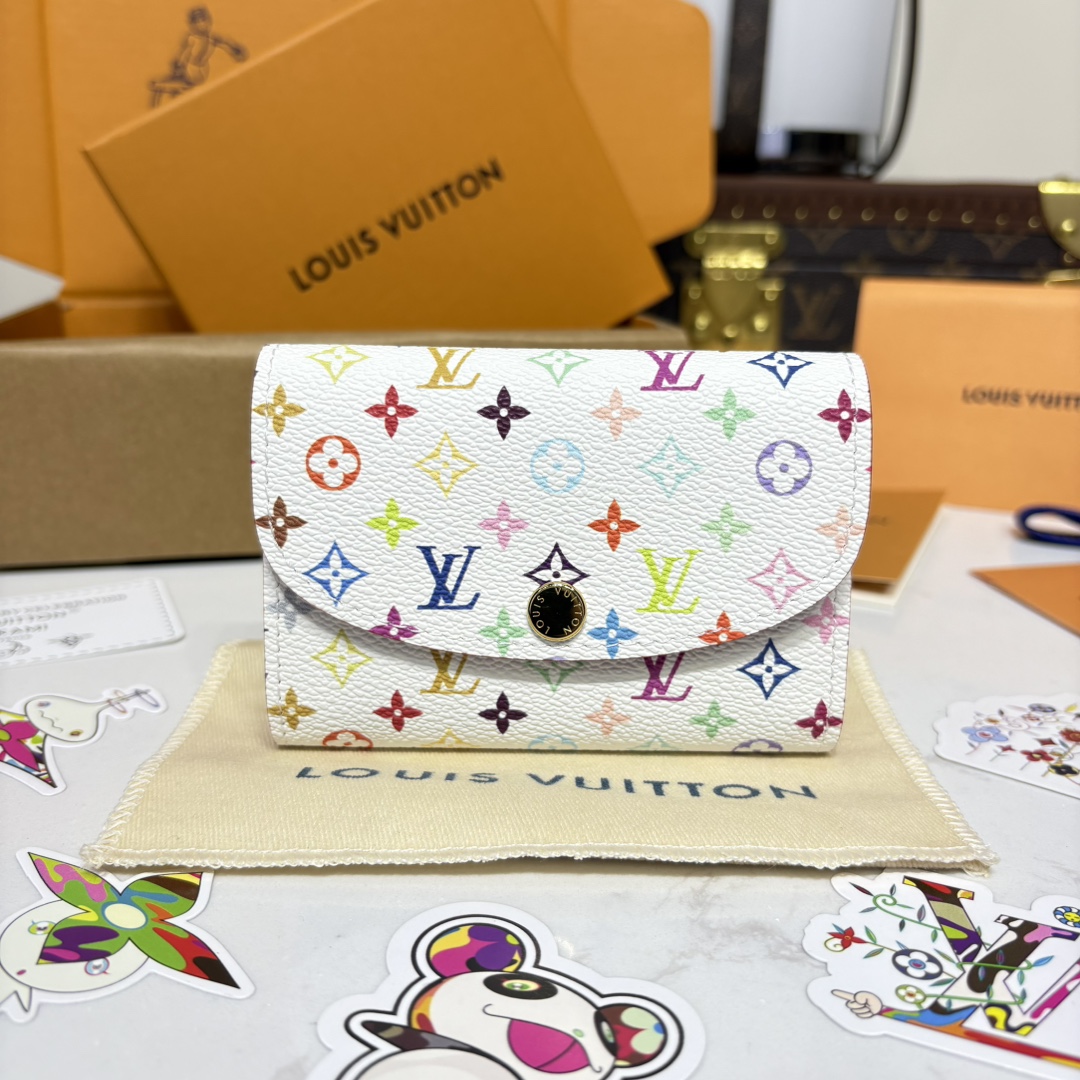 1173-X TM Rosalie Coin Purse – White Multicolor