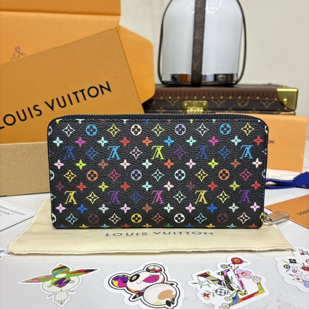 1186-X TM Zippy Zip Wallet – Black Multicolor