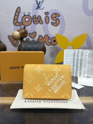 1188-Yellow Flower Flap Card Holder