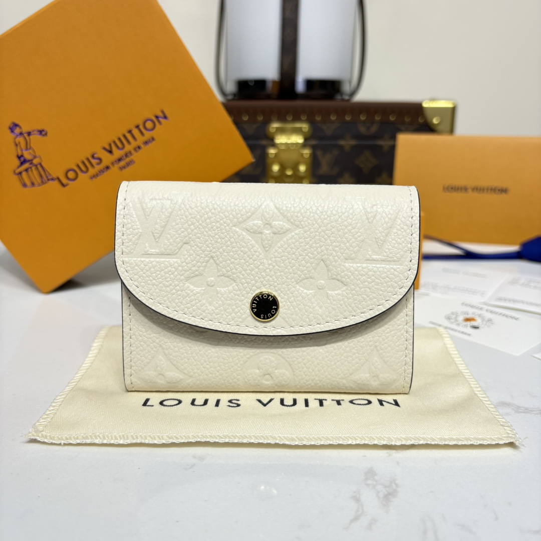 1164-Rosalie Embossed Coin Purse-White