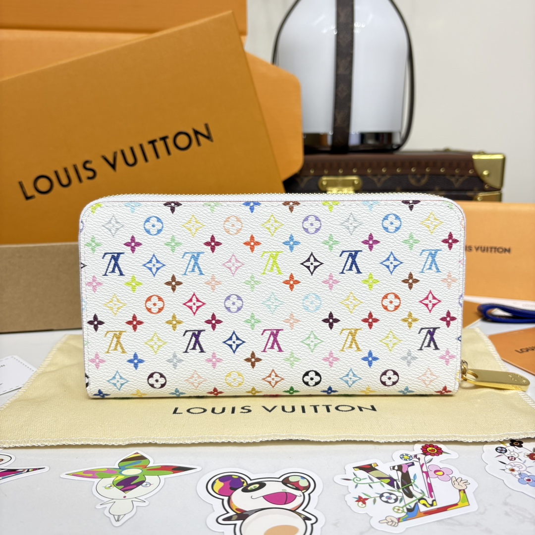 1178-X TM Zippy Zip Wallet – White Multicolor