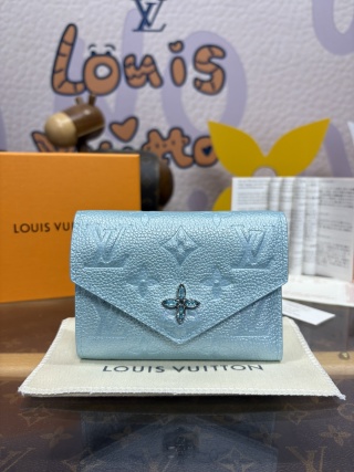 1199-Victorine Wallet – Blue Trifold Edition