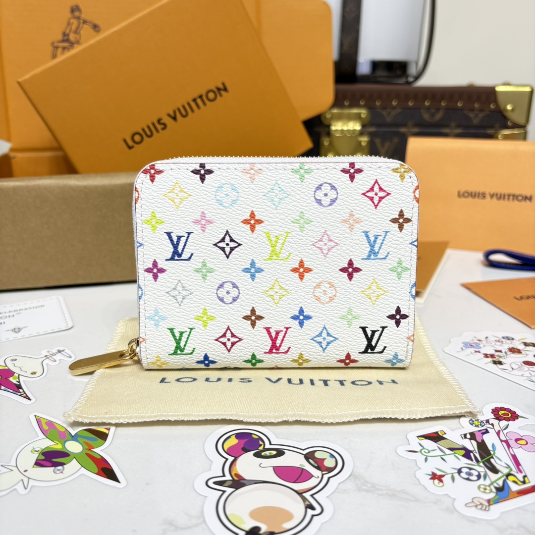 1175-X TM Zippy Coin Purse – White Multicolor