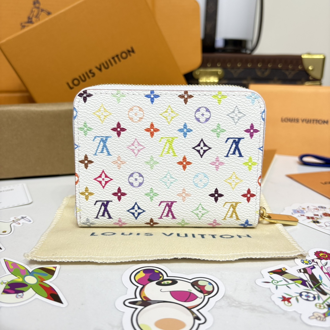 1175-X TM Zippy Coin Purse – White Multicolor