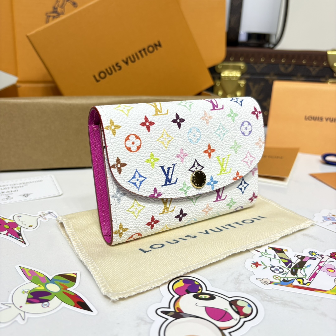 1173-X TM Rosalie Coin Purse – White Multicolor