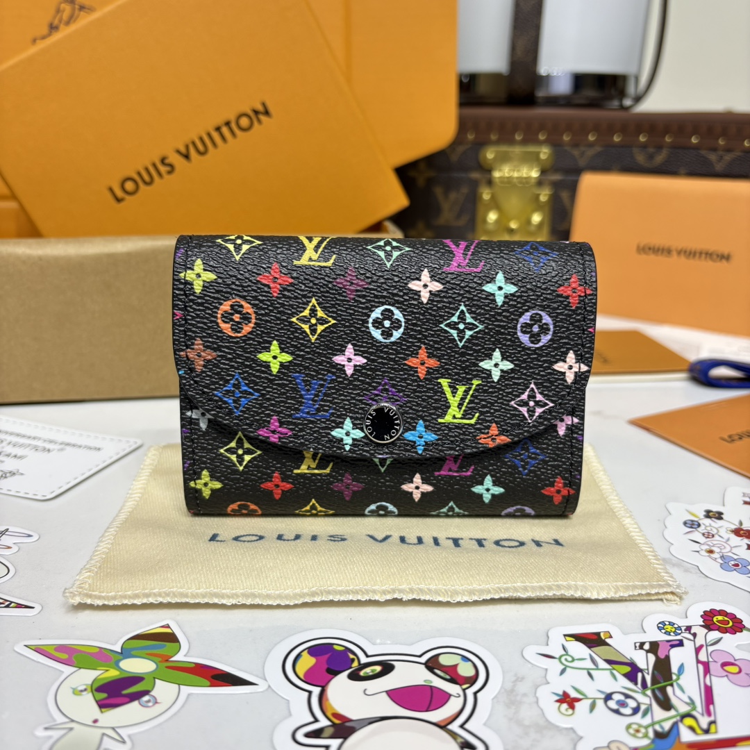 1182-X TM Rosalie Coin Purse – Black Multicolor